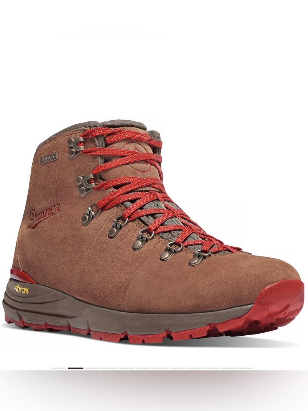 Danner Brown Women's Hiking Boots - Gray Lined Collar